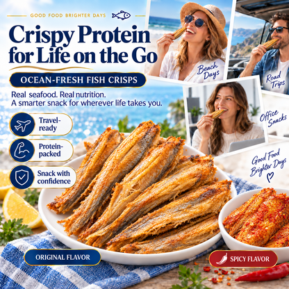 🔥 Better Than Chips — High-Protein Deep-Sea Fish Crisps with Omega-3, EPA & DHA-Fay