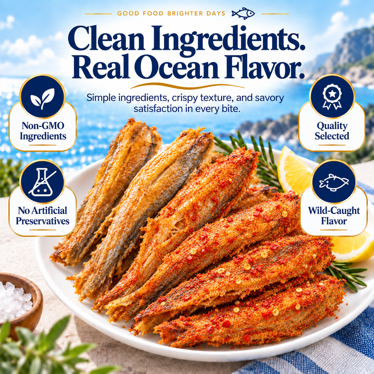 🔥 Better Than Chips — High-Protein Deep-Sea Fish Crisps with Omega-3, EPA & DHA-Fay
