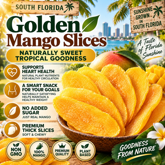 🌴 South Florida Golden Mango Slices — Sunshine in Every Bite 🥭-Fay