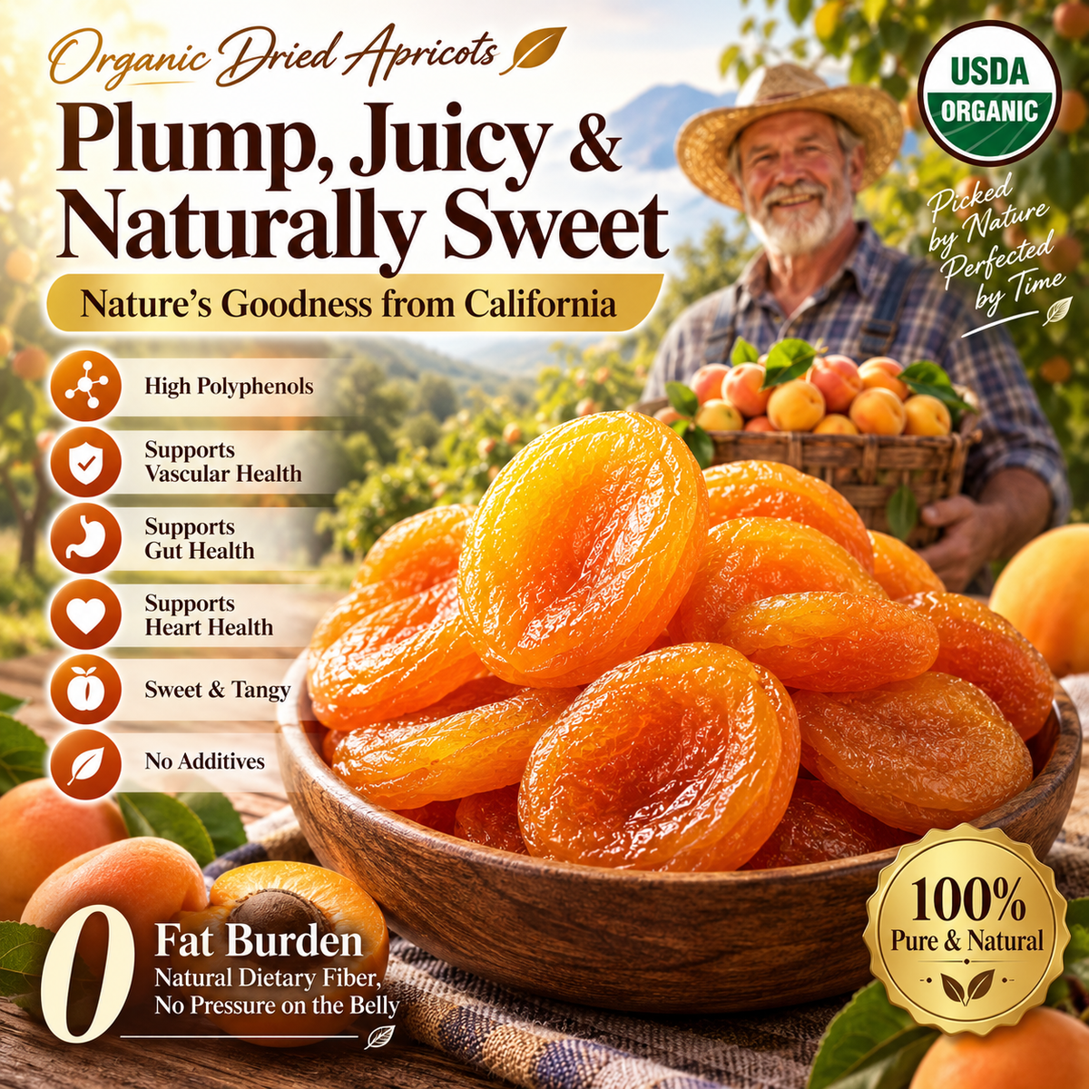 California Specialty Dried Apricots-Fay