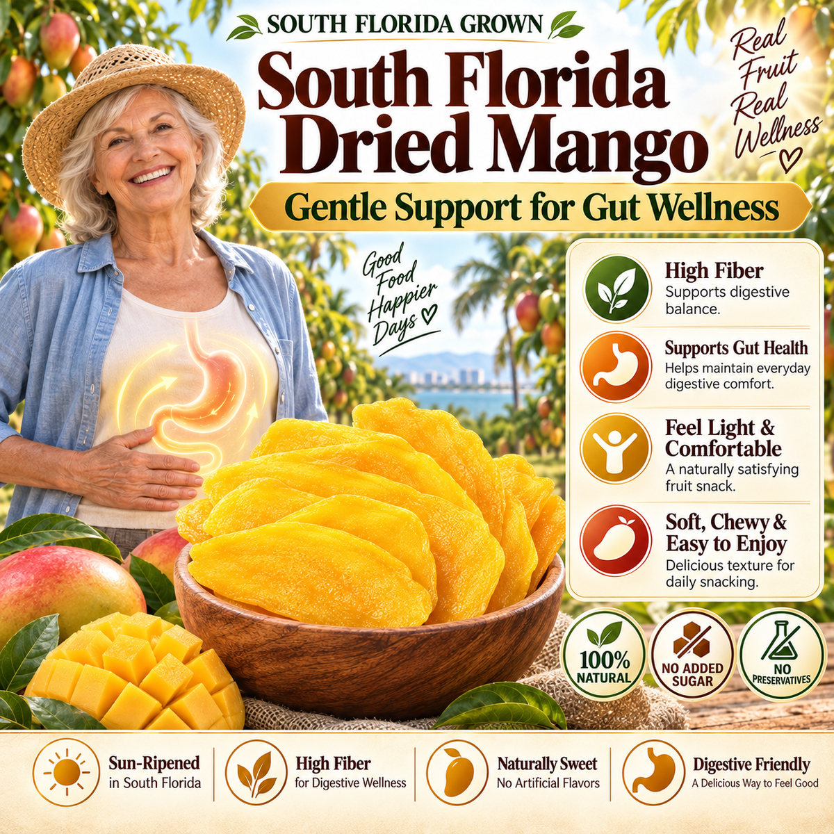 🌴 South Florida Golden Mango Slices — Sunshine in Every Bite 🥭-Fay