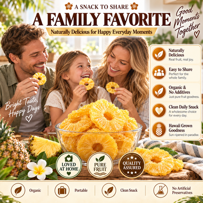 🔥 Hawaii’s Golden Dried Pineapple – 🍍A Clean Tropical Snack for Active Living-Fay
