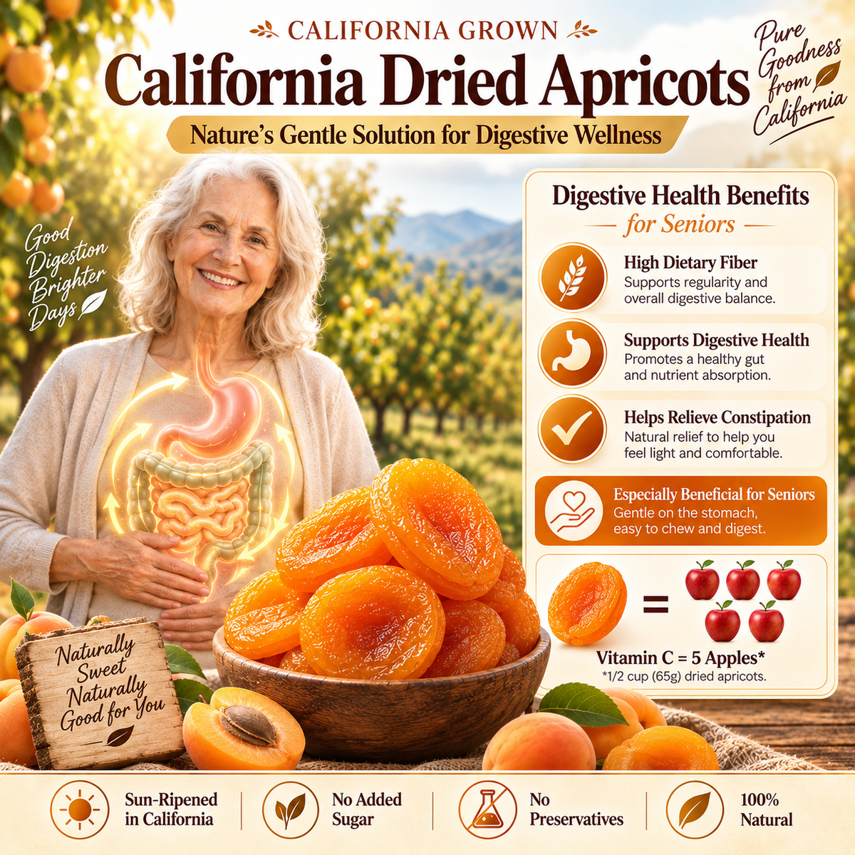 California Specialty Dried Apricots-Fay