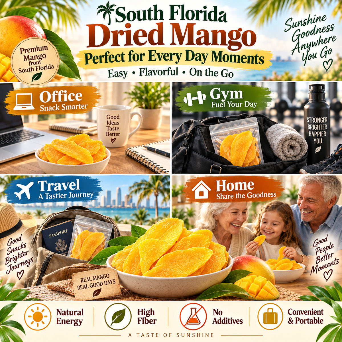 🌴 South Florida Golden Mango Slices — Sunshine in Every Bite 🥭-Fay